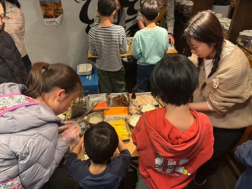 お好み焼き体験の様子2